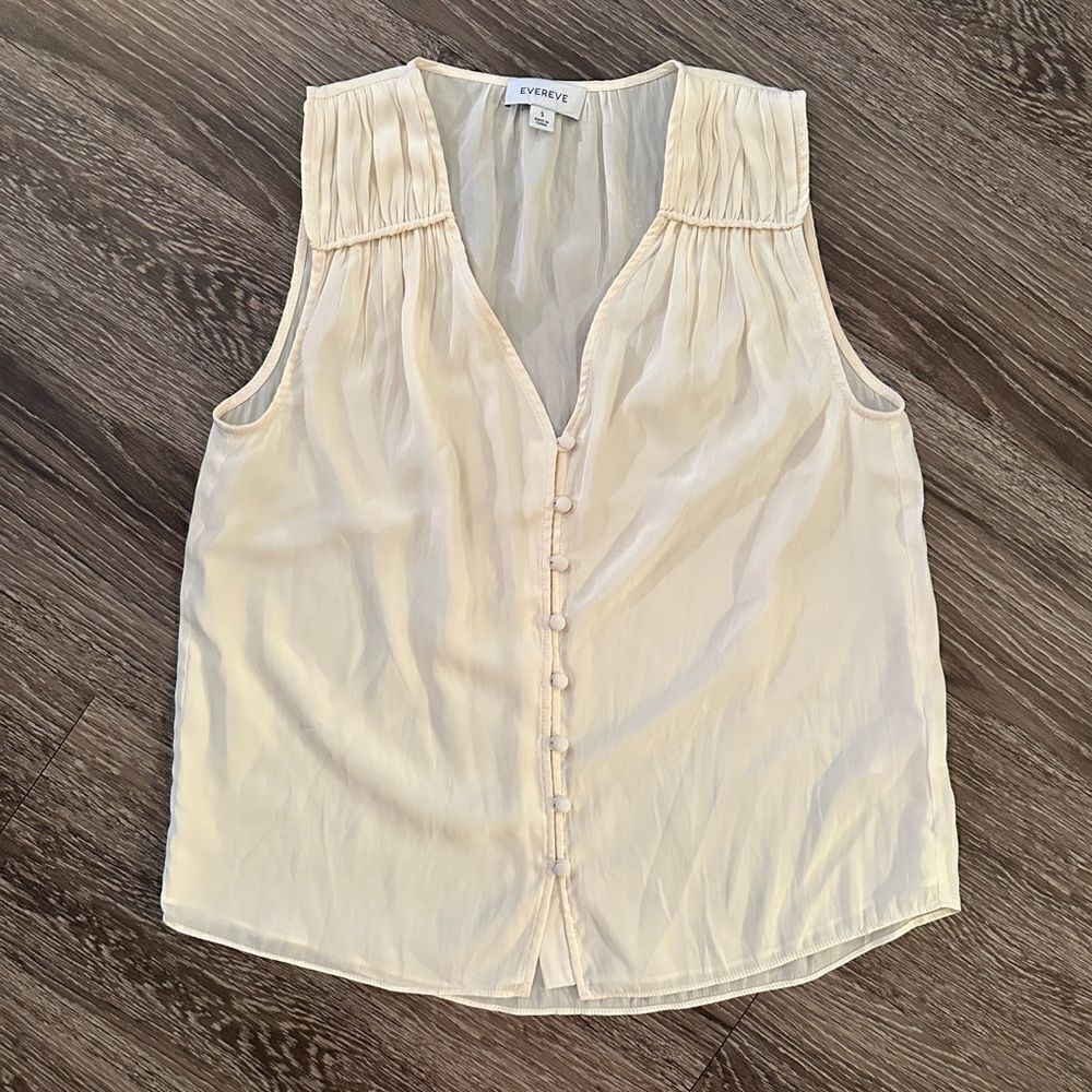 Evereve Maesatin Gathered Tank